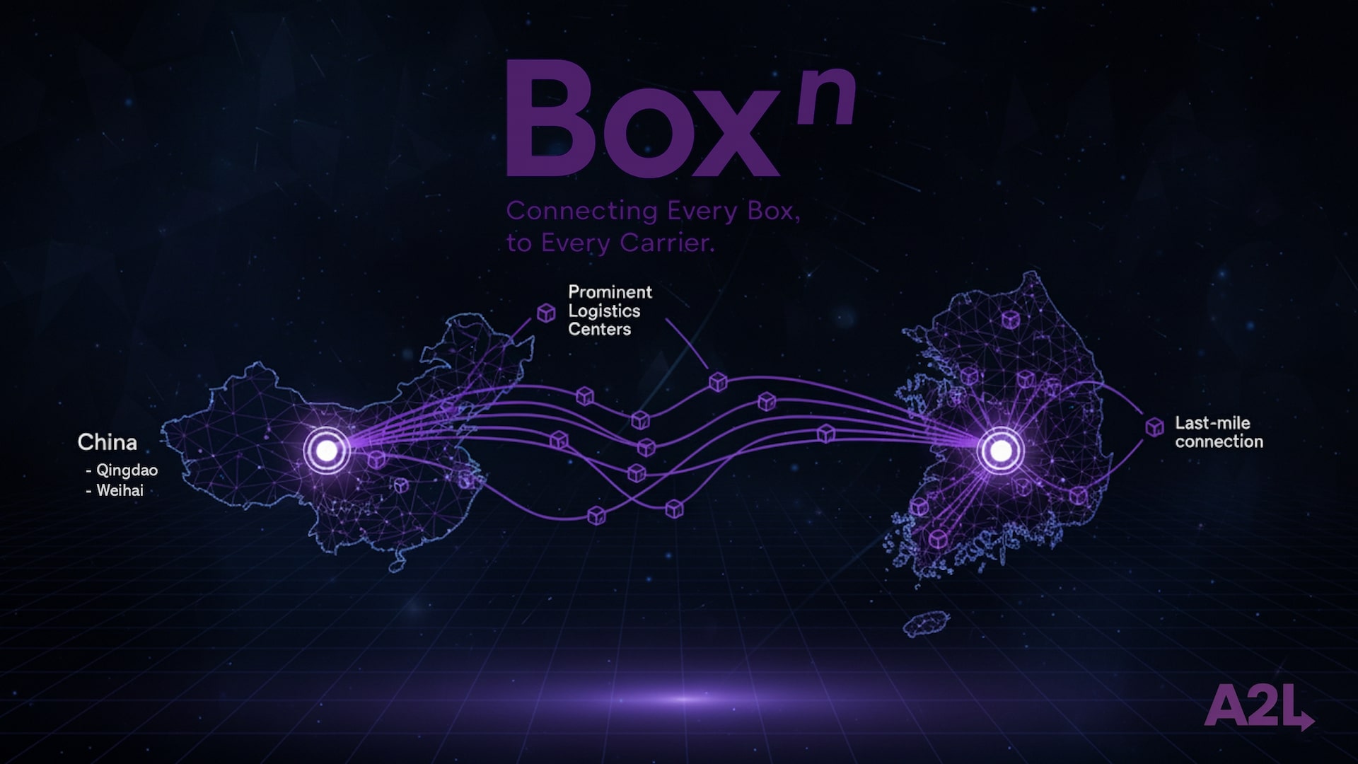 중국 물류센터 지도